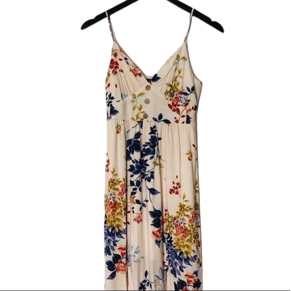 NWT- One Clothing Floral Print MIDI Dress - Picture 2 of 8